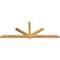 Ekena Millwork Kennewick Rough Sawn Timber Gable Bracket, Western Red Cedar, 108"W x 40"H x 4"D x 4"F, 9/12 Pitch GBW108X40X0404KEN00RWR - alternate 2